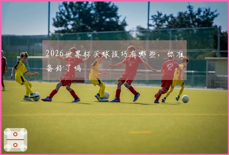 2026世界杯买球技巧有哪些，你准备好了吗